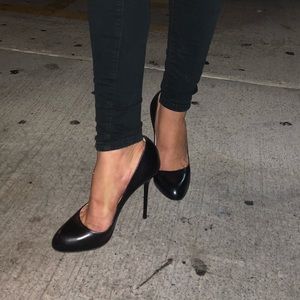 Sergio Rossi black scarpe Donna leather pump,